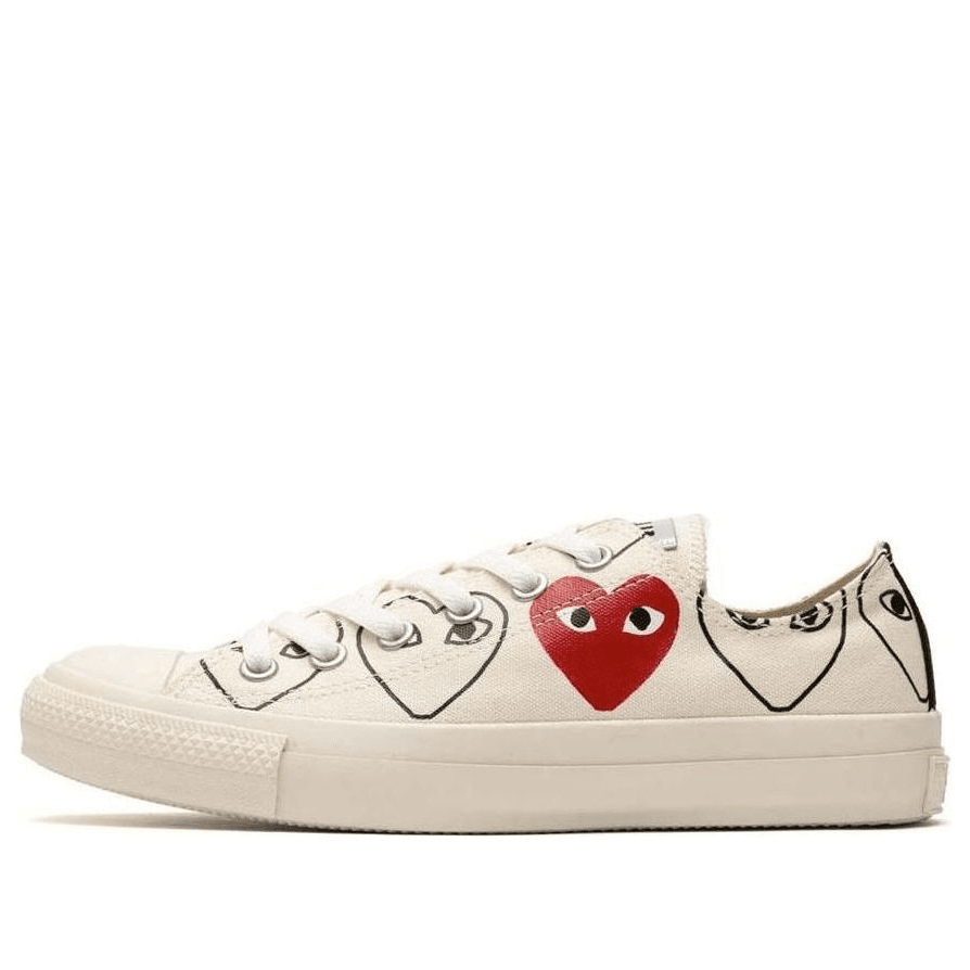 Converse x COMME des GARCONS Chuck 70 Low Heart Print 'White Red' PCDG-C8