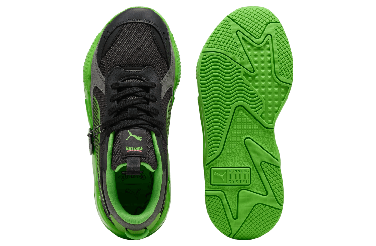 Puma x Tmnt RS-X Black / Leafy Green