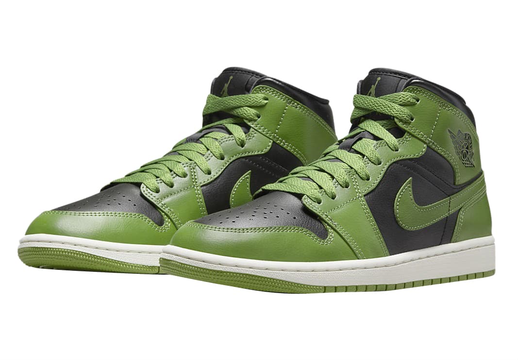 Air Jordan 1 Mid WMNS Black Green