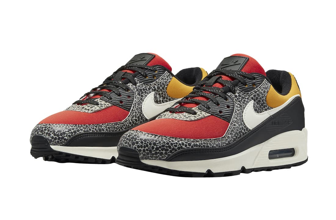 Nike Air Max 90 SE Safari Black Chile Red