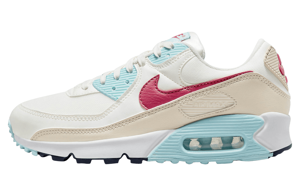 Nike Air Max 90 White Red Aqua