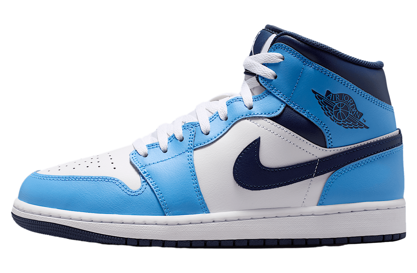Air Jordan 1 Mid University Blue / White
