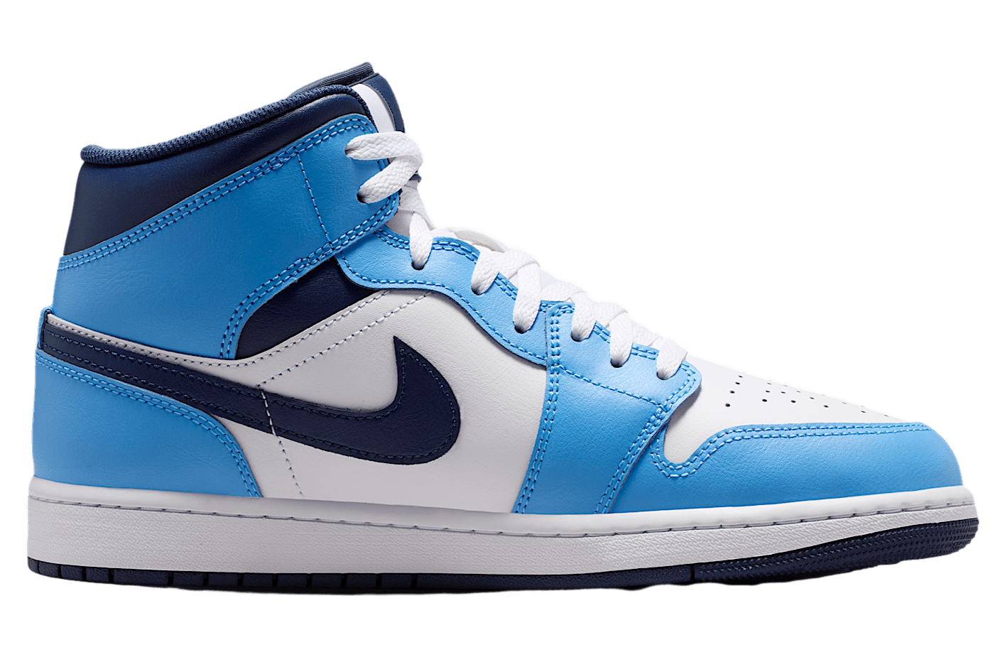 Air Jordan 1 Mid University Blue / White