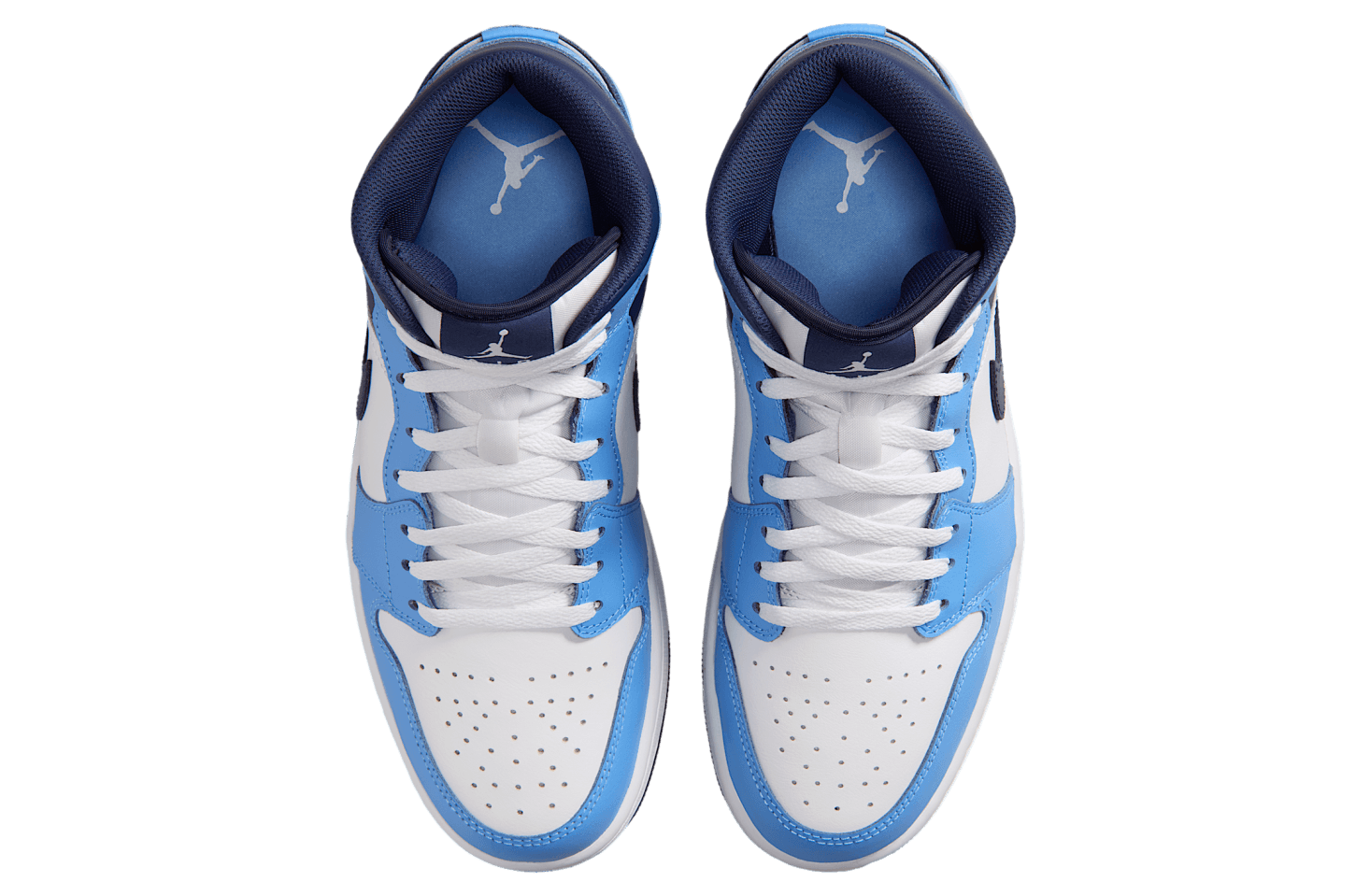 Air Jordan 1 Mid University Blue / White