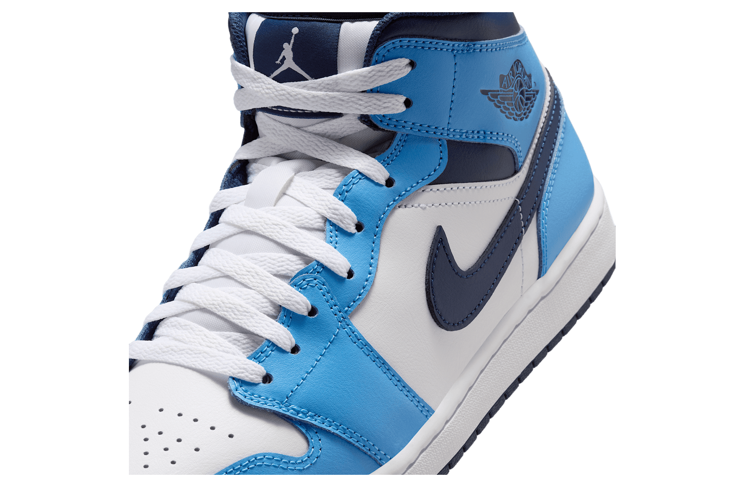 Air Jordan 1 Mid University Blue / White