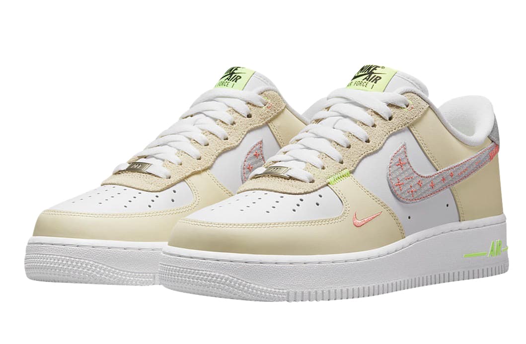 Nike Air Force 1 Low White Tan Neon