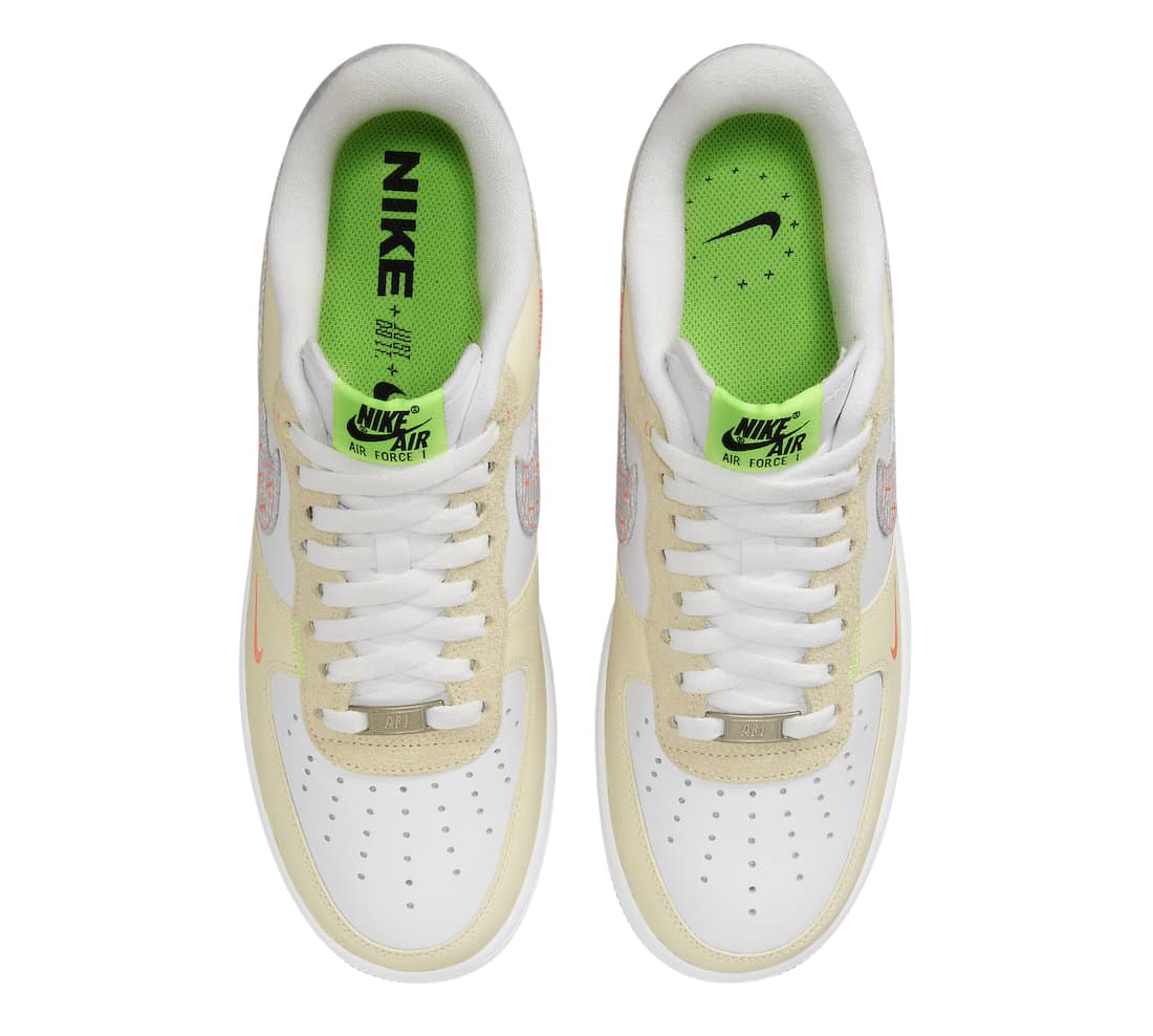 Nike Air Force 1 Low White Tan Neon