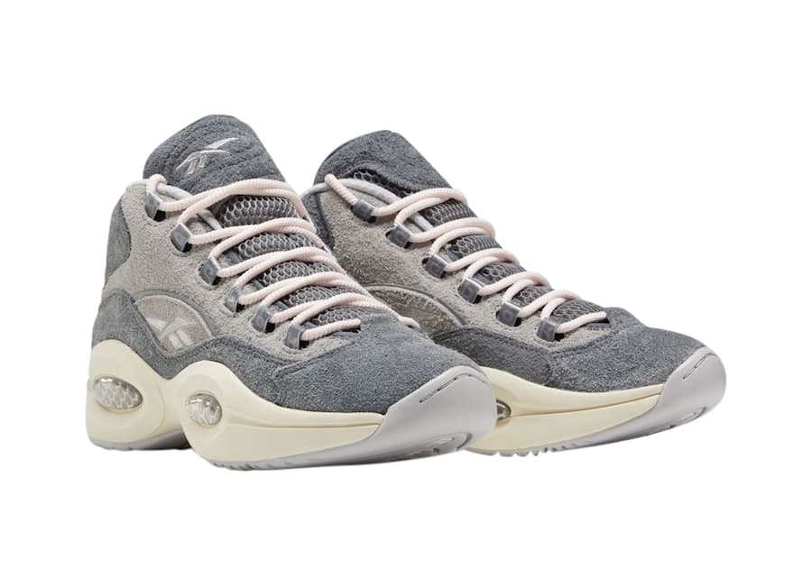 Reebok Question Mid Grey Suede