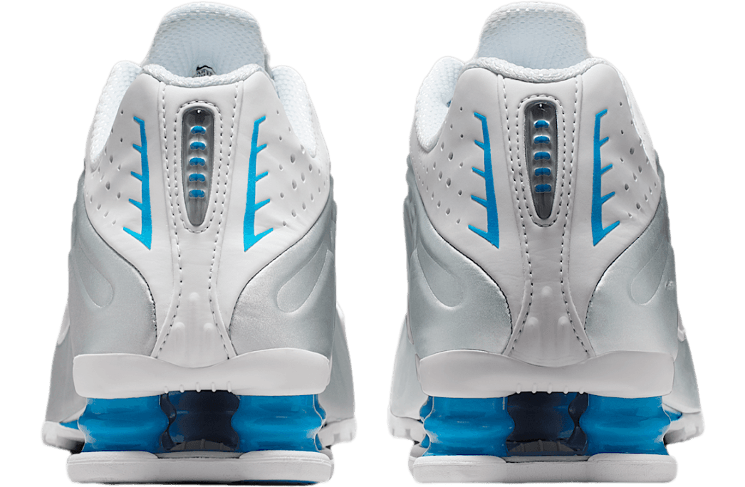 Shox R4 'White Metallic Silver Blue Hero'