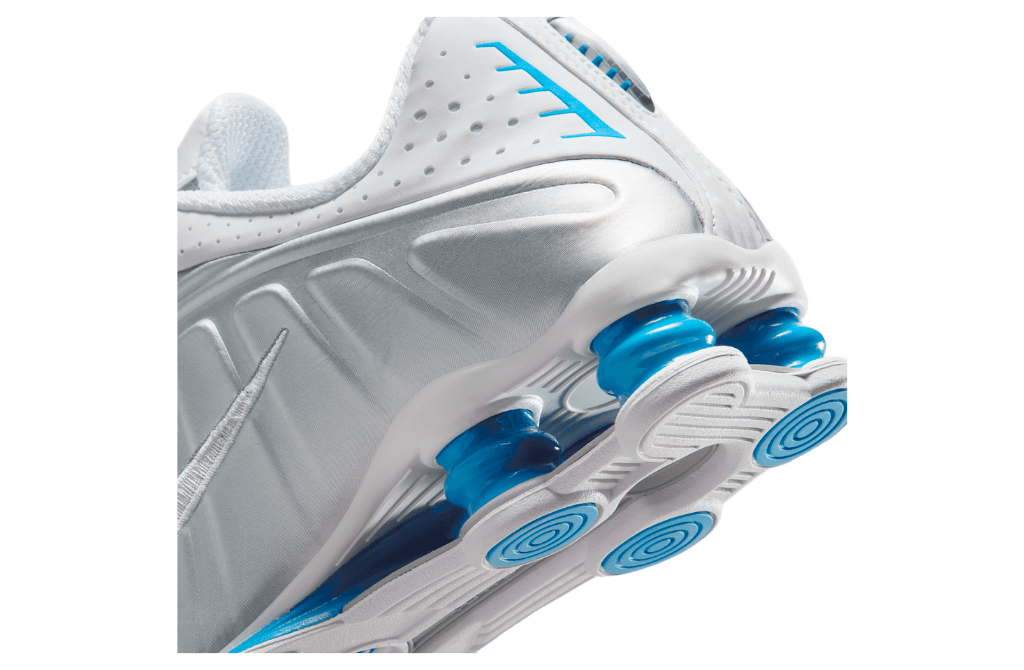 Shox R4 'White Metallic Silver Blue Hero'