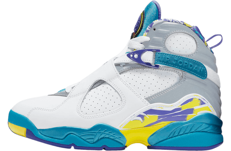 Wmns Jordan 8 Retro 'White Aqua'