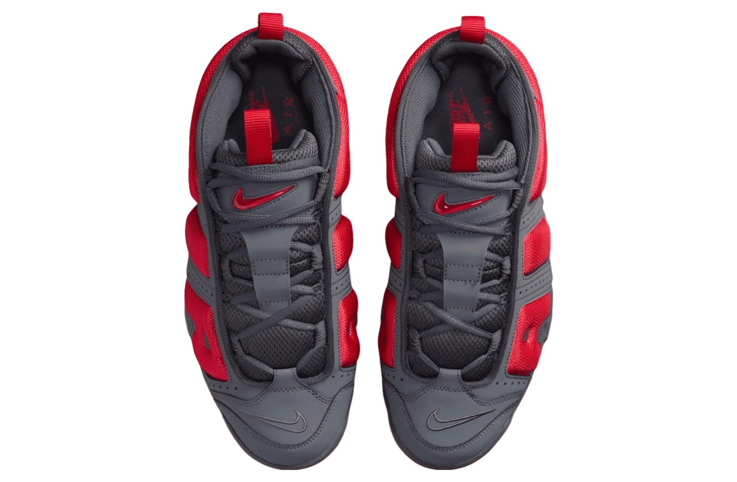 Air More Uptempo Low 'Dark Grey Light Crimson'