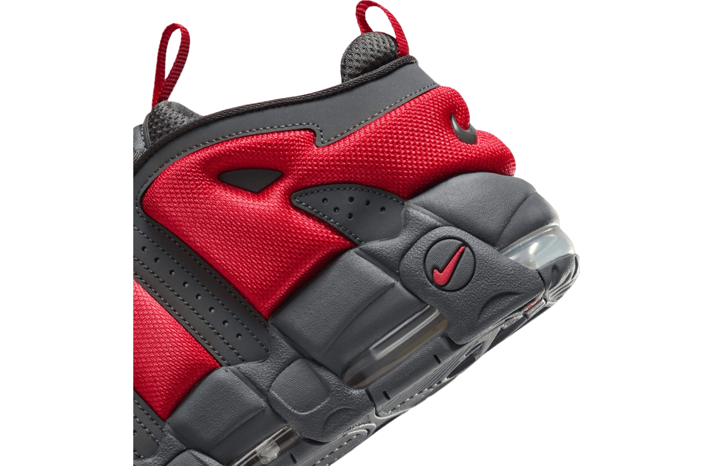 Air More Uptempo Low 'Dark Grey Light Crimson'
