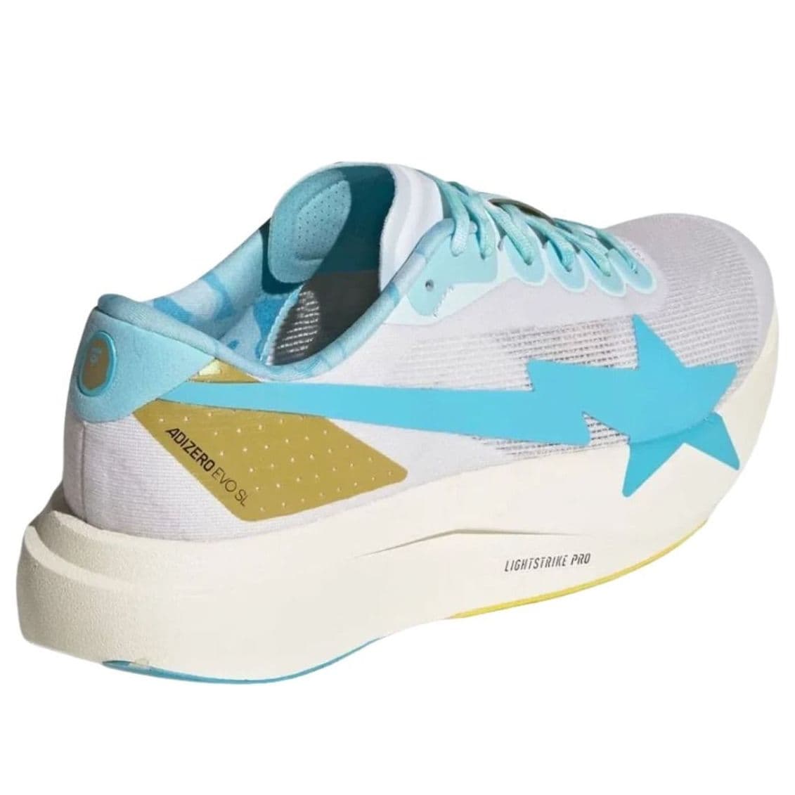 adidas x BAPE Adizero EVO SL 'White Gold Blue' KJ5751
