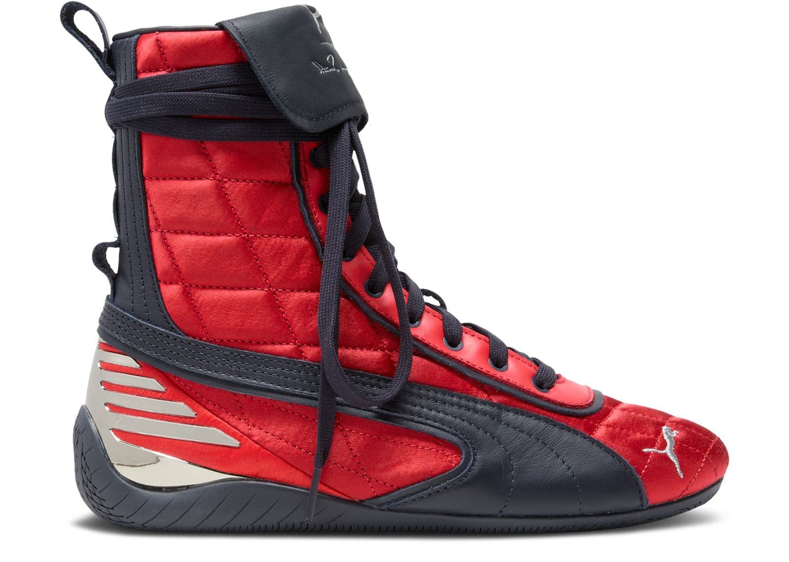 LaQuan Smith x Speedcat Mid 'For All Time Red Black Satin'