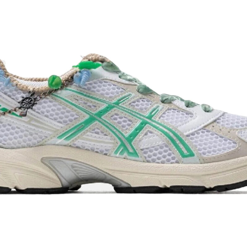 ASICS Gel-1130 White Malachite Green Off White Midsole (Bentgablenits A Prize In Every Box Edition) (Women's)