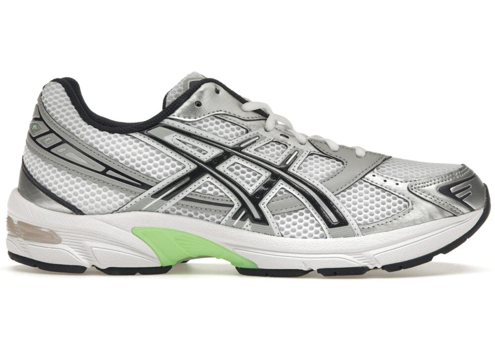 ASICS Gel-1130 White Mid Grey Lime Green Men's - 1201A256-114 - US - Image 2