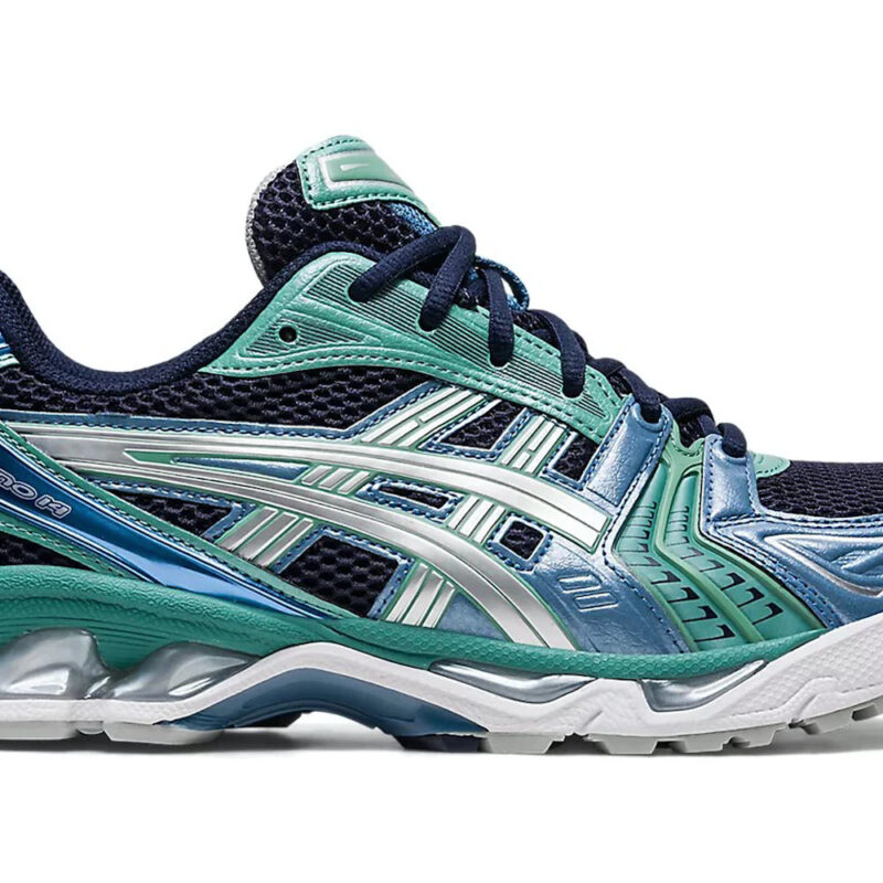 ASICS Gel-Kayano 14 Midnight Blue Pure Silver Aqua Men's Running Shoes