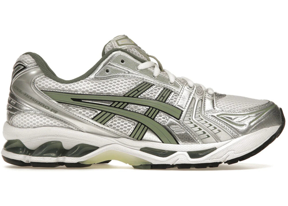ASICS Gel-Kayano 14 White Pure Silver Slate Grey Sage - Image 2