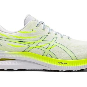 ASICS Gel-Kayano 29 White Velvet Pine Safety Yellow - Image 2