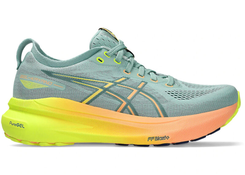 ASICS Gel-Kayano 31 Paris Light Celadon Safety Yellow