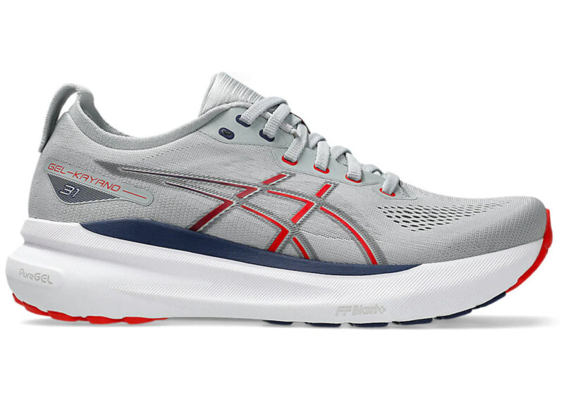 ASICS Gel-Kayano 31 Piedmont Grey Fiery Red Men's - 1011B867-021 - Image 3