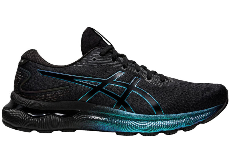 ASICS Gel Nimbus 24 Platinum Black Blue - 1011B479-001