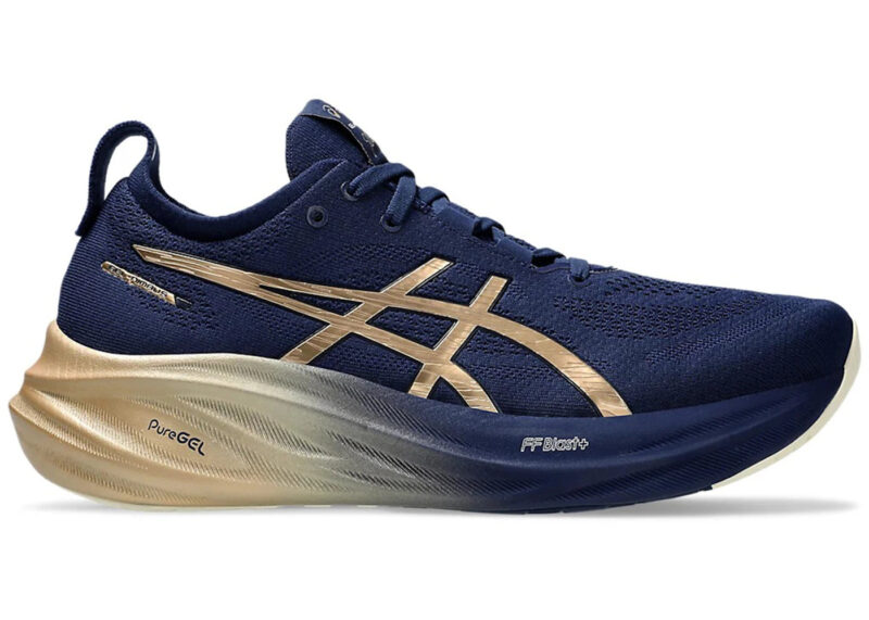 ASICS Gel-Nimbus 26 Platinum Blue Expanse Champagne