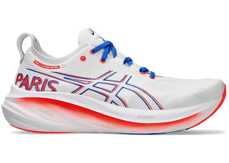 ASICS Gel-Nimbus 26 White Sunrise Red