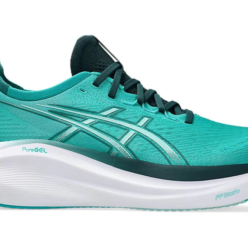 ASICS Gel-Nimbus 27 Wave Teal Saxon Green Men's - 1011B958-400 - US