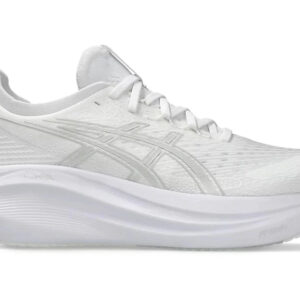 ASICS Gel-Nimbus 27 White Glacier Grey - Image 3