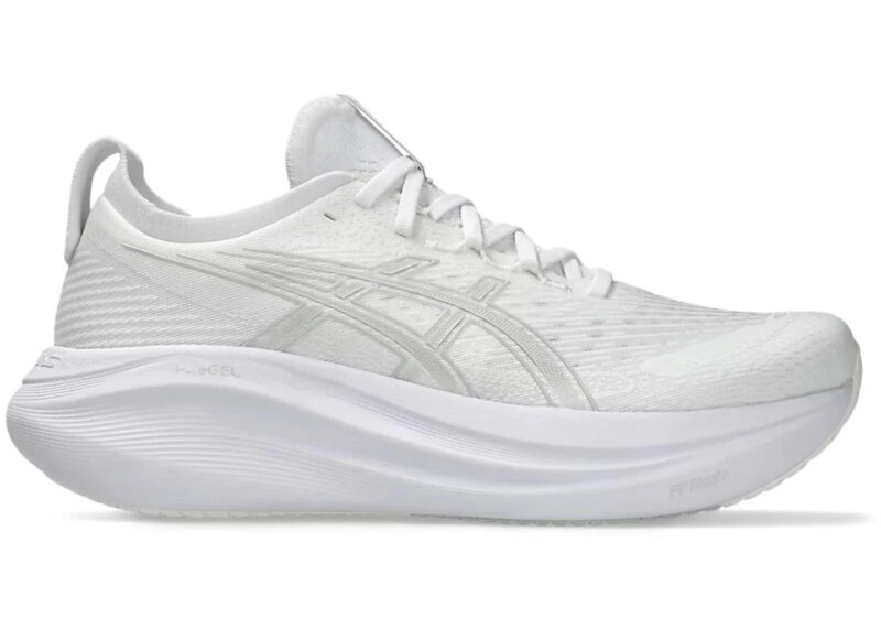 ASICS Gel-Nimbus 27 White Glacier Grey - Image 3