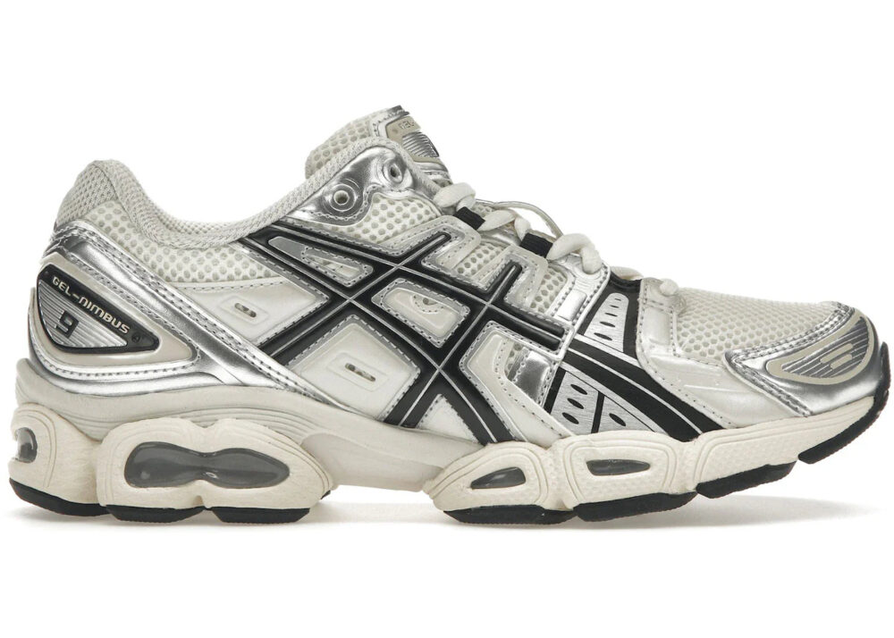 ASICS Gel-Nimbus 9 Cream Black Men's - 1201A424-105 - Image 2