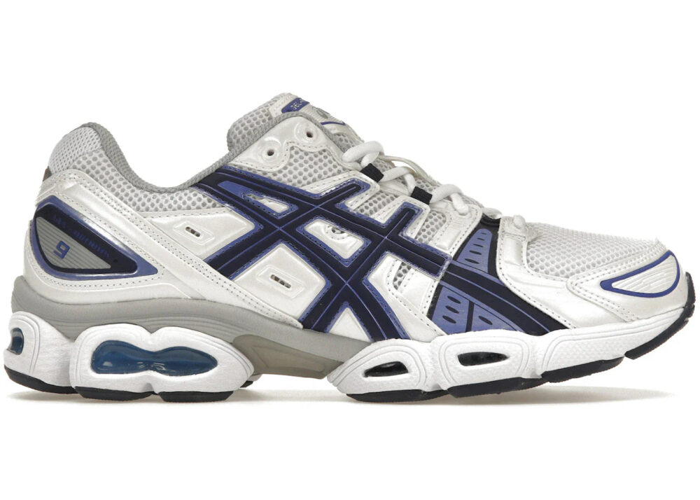 ASICS Gel-Nimbus 9 White Indigo Blue - 1201A424-103 - US - Image 2