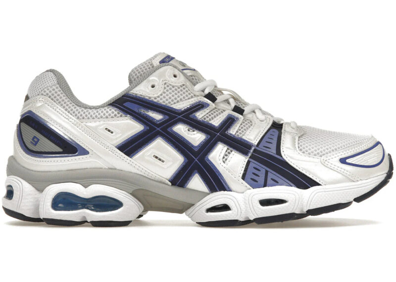 ASICS Gel-Nimbus 9 White Indigo Blue - 1201A424-103 - US - Image 2