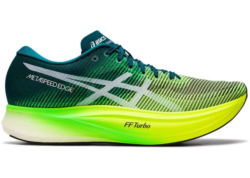 ASICS Metaspeed Edge+ Velvet Pine Safety Yellow
