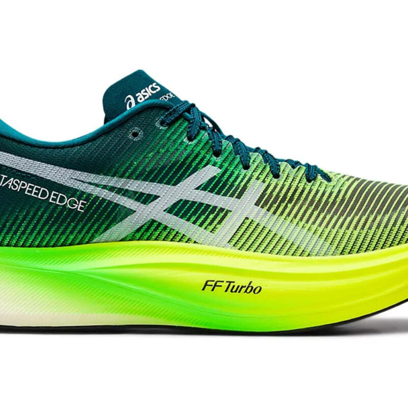 ASICS Metaspeed Edge+ Velvet Pine Safety Yellow