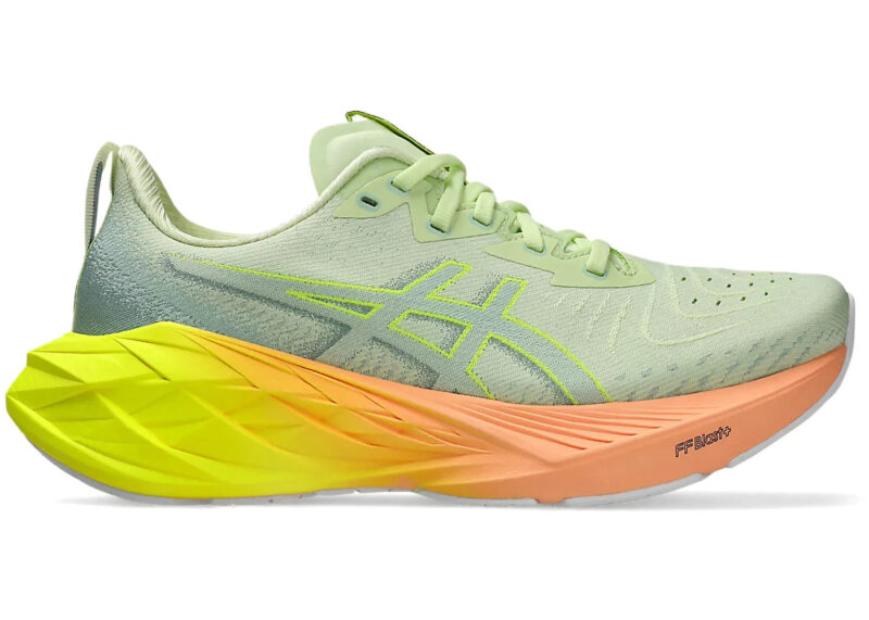 ASICS Novablast 4 Paris Cool Matcha Safety Yellow
