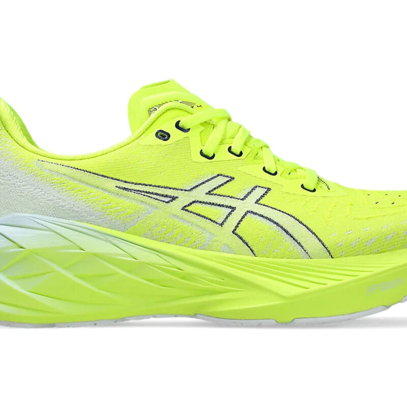 ASICS Novablast 4 Safety Yellow Cool Grey