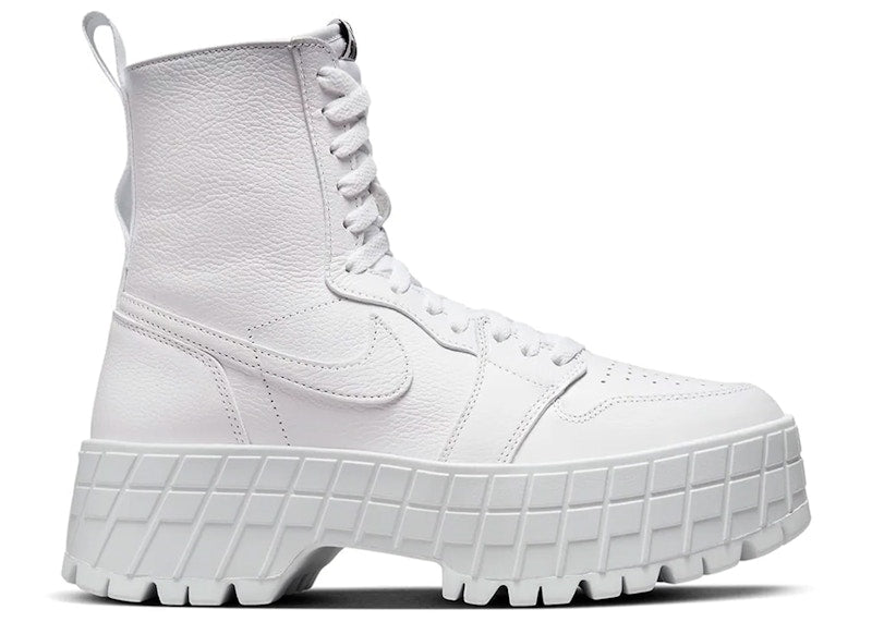 Jordan 1 High Brooklyn Triple White (Women's)
