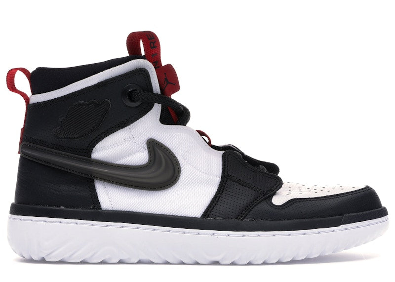 Jordan 1 High React Black White Gym Red