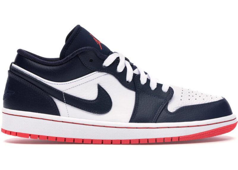 Jordan 1 Low Obsidian Ember Glow Men's - 553558-481 - US - Image 2