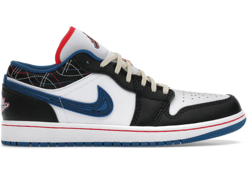 Jordan 1 Low SE Industrial Blue Sashiko Men's - FV3622-141 - US - Image 2