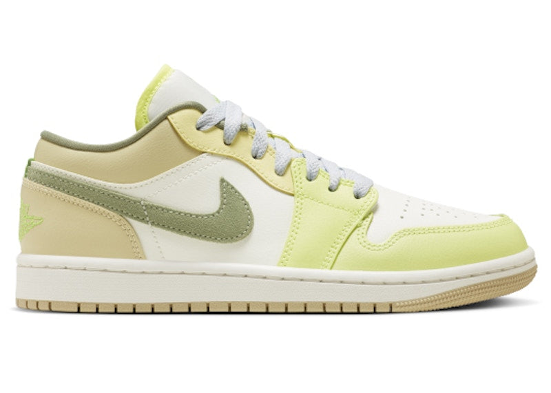 Jordan 1 Low Sail White Oil Green (Women's)