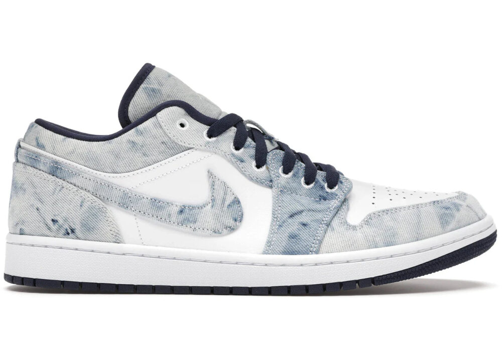 Jordan 1 Low Washed Denim Men's - CZ8455-100 - US - Image 2