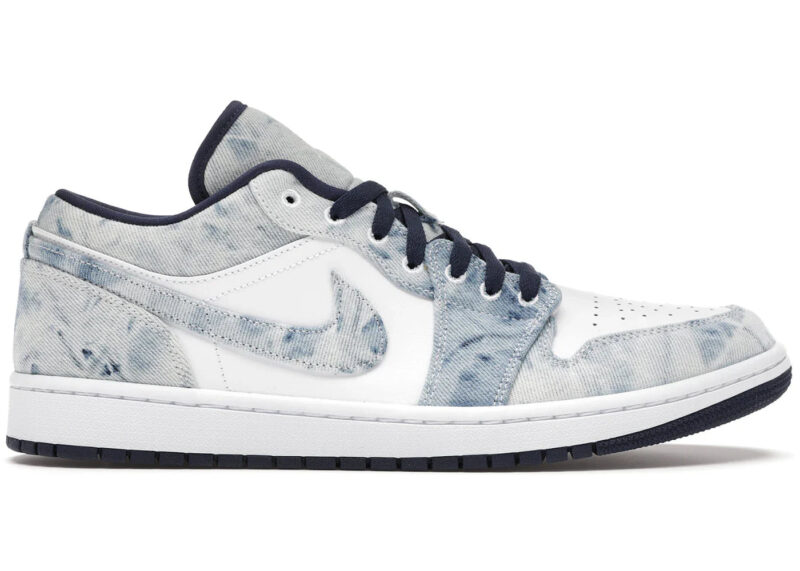 Jordan 1 Low Washed Denim Men's - CZ8455-100 - US - Image 2