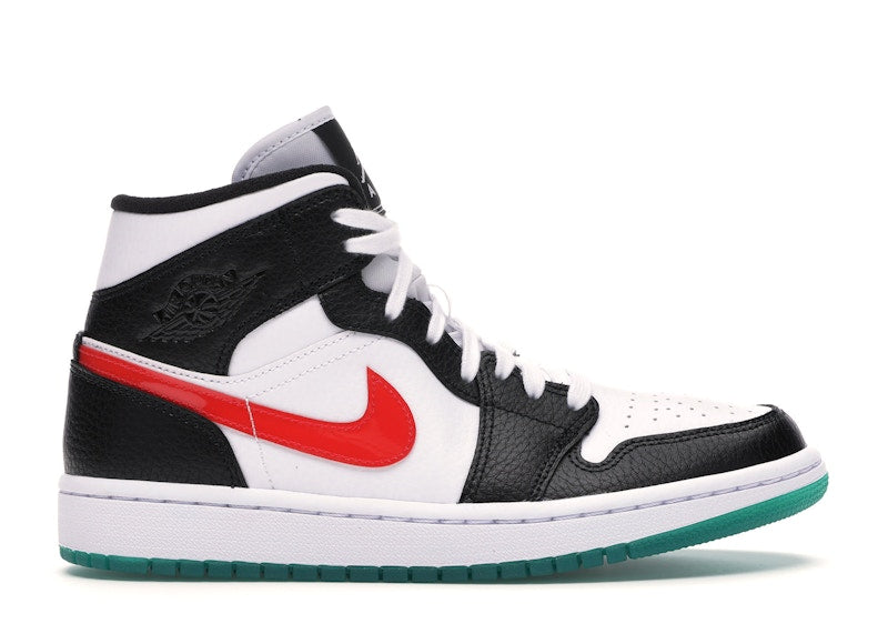 Jordan 1 Mid Alternate Swooshes Red Yellow (Women's)