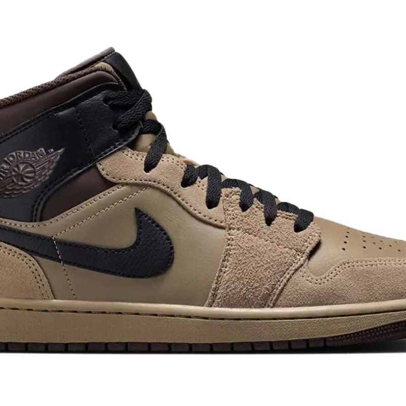 Jordan 1 Mid Khaki Baroque Brown Men's - HV6422-200