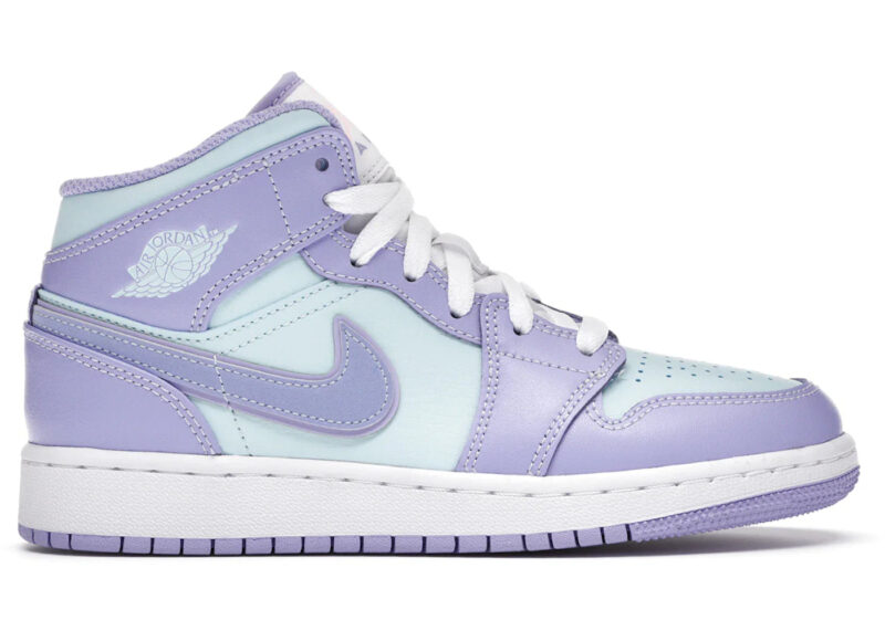 Air Jordan 1 Mid Purple Aqua - Image 2