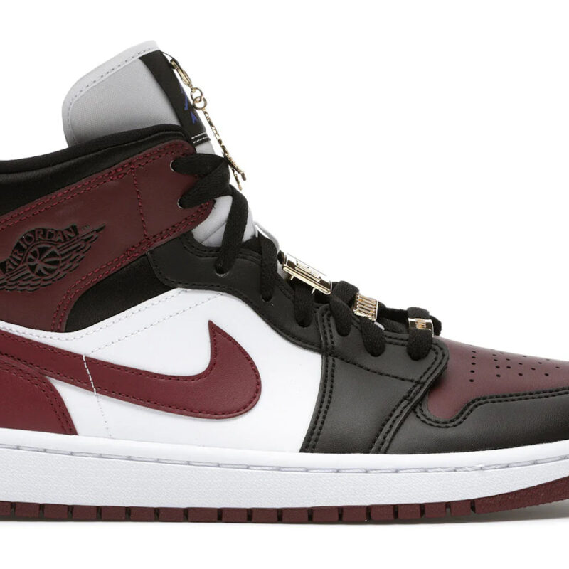 Jordan 1 Mid SE Black Dark Beetroot (Women's)